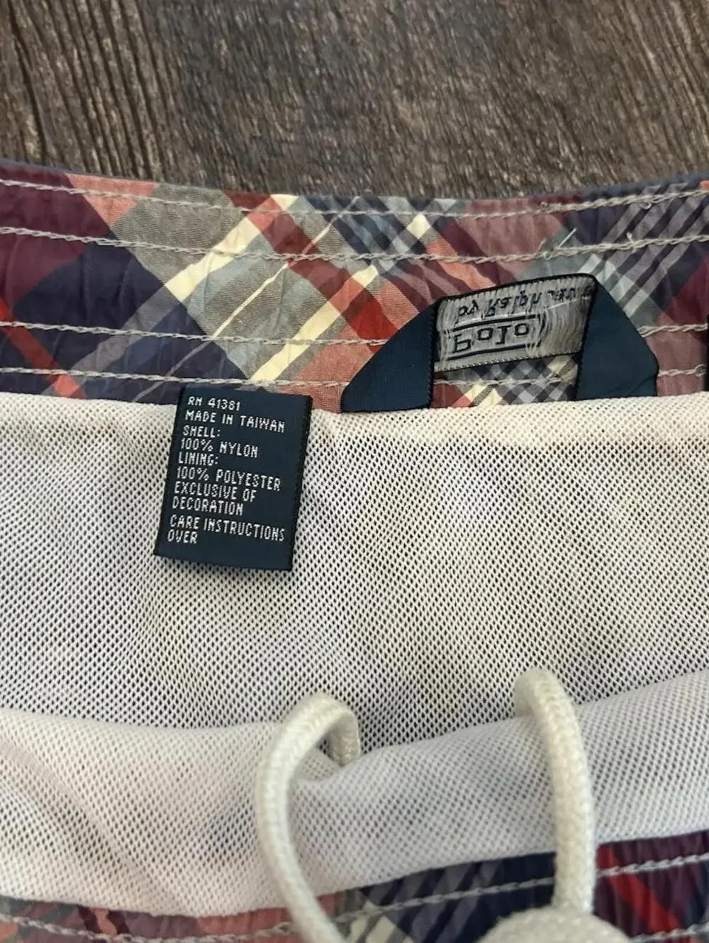 Polo Ralph Lauren Swim Trunks L Light Blue Preppy Summer Shorts Flawed